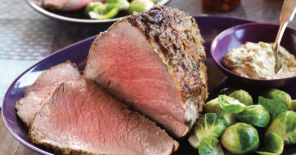 Herbed-Mustard Topped Beef Roast | Beef Loving Texans | Beef Loving Texans is your one-stop informat