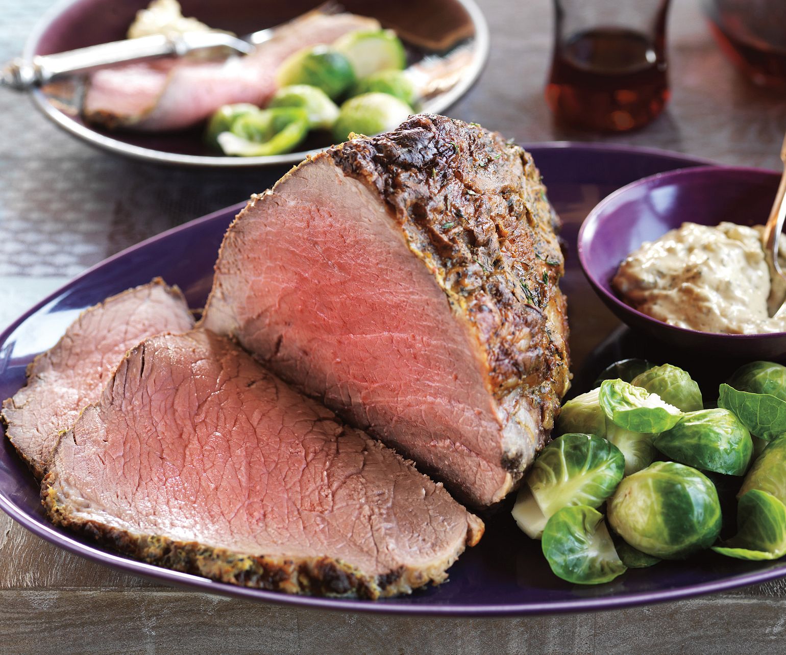 Herbed-Mustard Topped Beef Roast