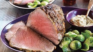 Herbed-Mustard Topped Beef Roast