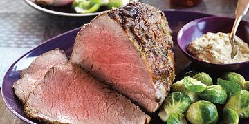 Herbed-Mustard Topped Beef Roast