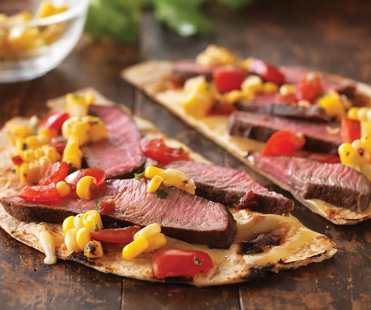 Grilled Tequila Steak Pizza