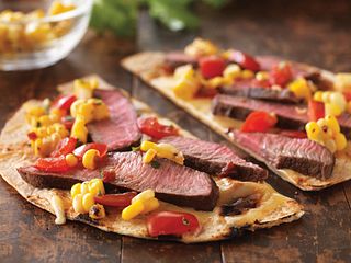 Grilled Tequila Steak Pizza