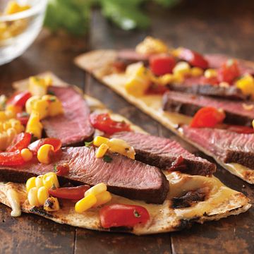 Grilled Tequila Steak Pizza