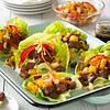 Savory Beef Steak Lettuce Cups with Grilled Pineapple Relish