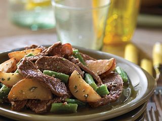 Beefy Potato Salad with Green Beans