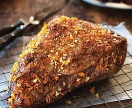 Pepper & Orange-Rubbed Beef Roast with Balsamic Beets