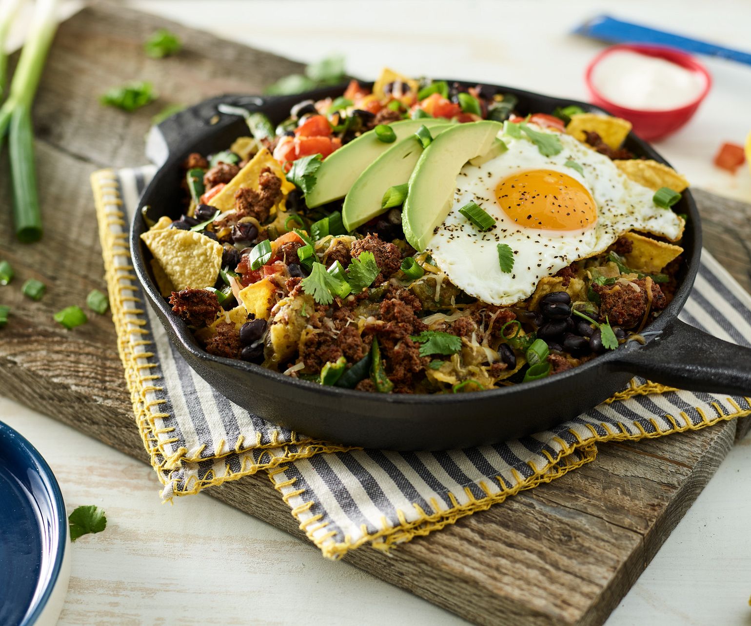 Mexican-Style Beef Sausage Chilaquiles