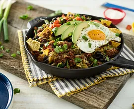 Mexican-Style Beef Sausage Chilaquiles