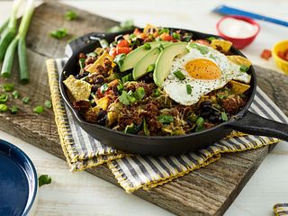 Mexican-Style Beef Sausage Chilaquiles