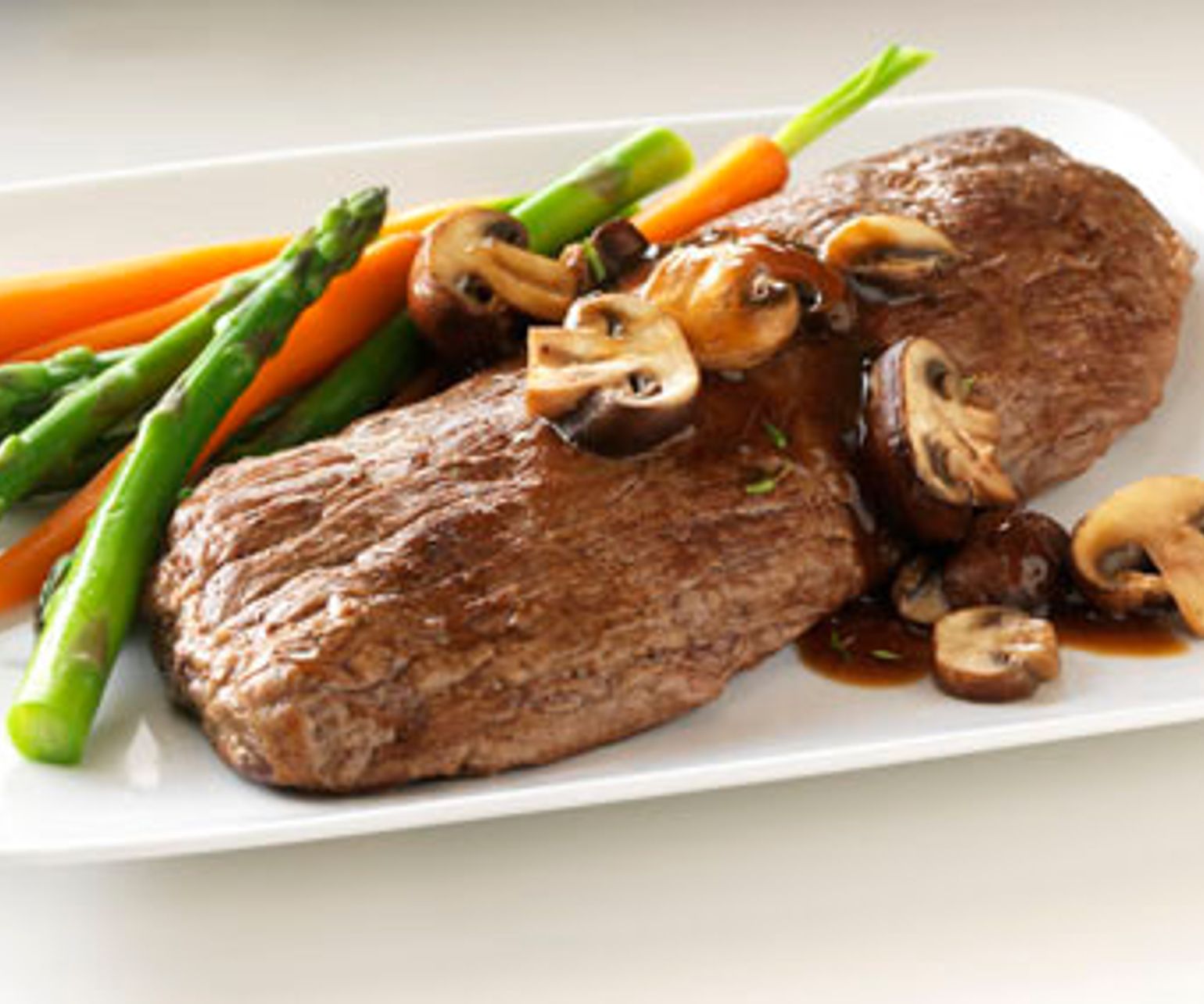 Sierra Cut Steak with Mushroom-Thyme Sauce