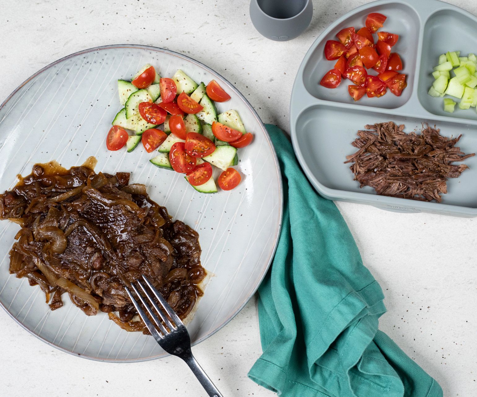 Slow-Cooked Mediterranean Braised Beef