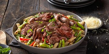 Rancher Recipe Balsamic Steak Pasta