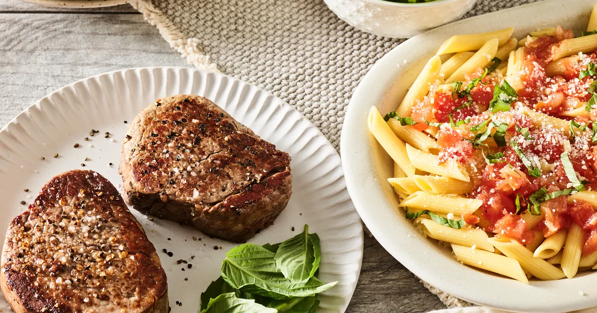 Southern Italian Beef Steak & Pasta For Two | Beef Loving Texans | Beef Loving Texans is your one-st