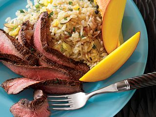 Caribbean Flank Steak with Coconut Rice