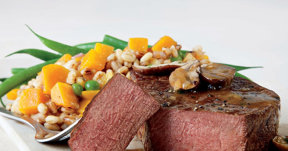 Bistro-Style Filet Mignon with Champagne Pan Sauce | Beef Loving Texans | Beef Loving Texans is your