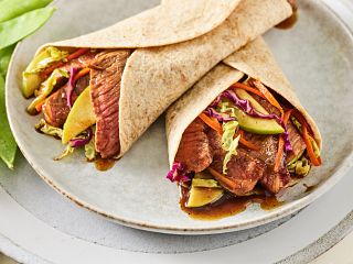 Mu Shu Steak &amp; Apple Wraps