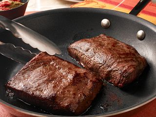 Flat Iron Steaks with Paprika-Cumin Sauce