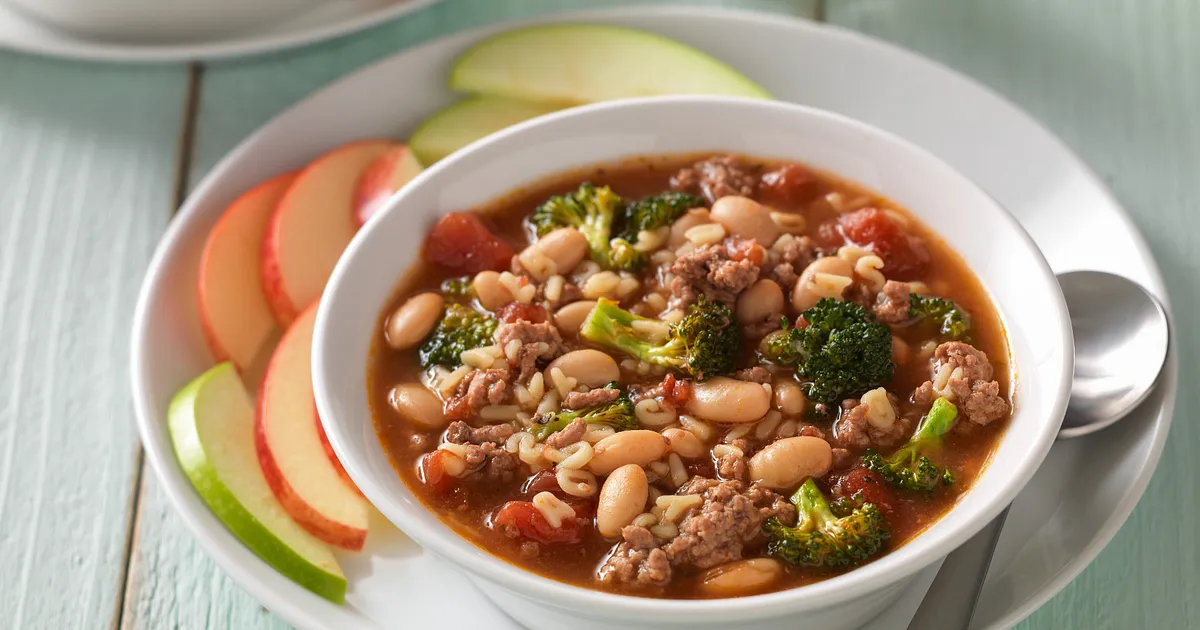 Zippy Beef Alphabet Soup | Beef Loving Texans | Beef Loving Texans is your one-stop information center for beef recipes, cooking techniques and real life stories. Lean more about beef today. Brought to you by the Texas Beef Council.