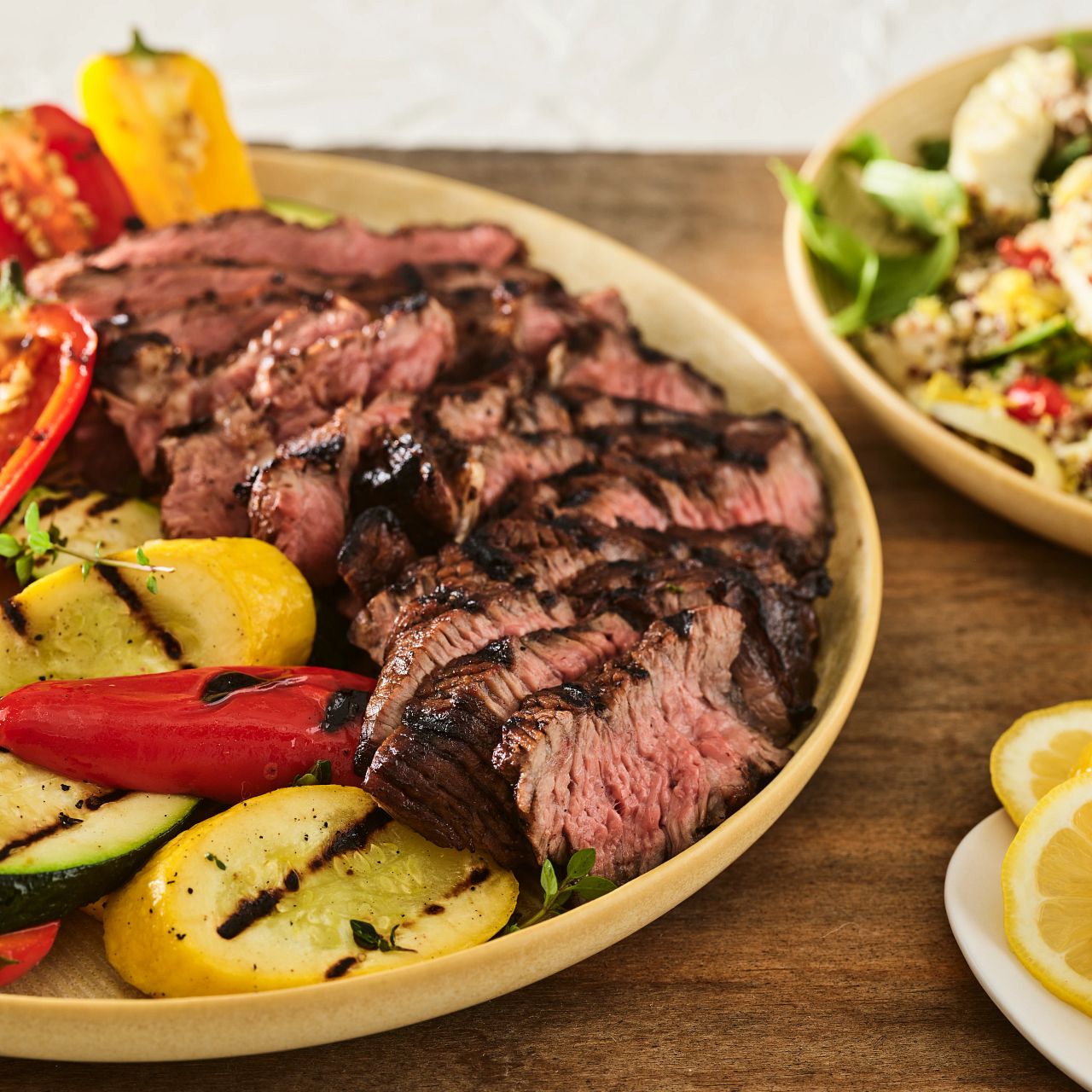 FY23 BIWFD Recipes, Mediterranean Grilled Chuck Steak with Garden Vegetables