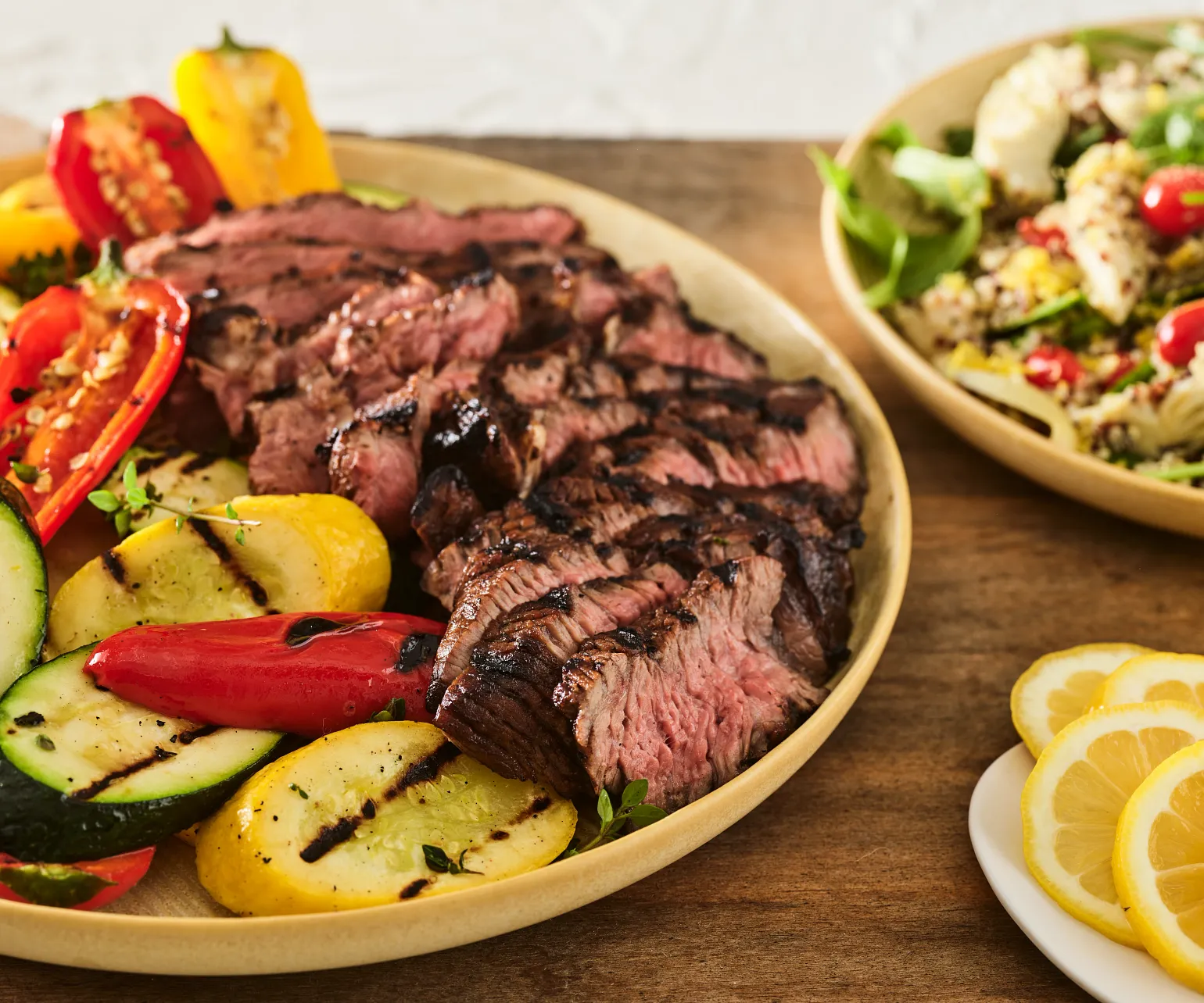 Mediterranean Grilled Chuck Roast with Garden Grilled Vegetables