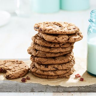 Peanut Butter, Chocolate-Hazelnut and Chocolate Chip Beef Jerky Cookies