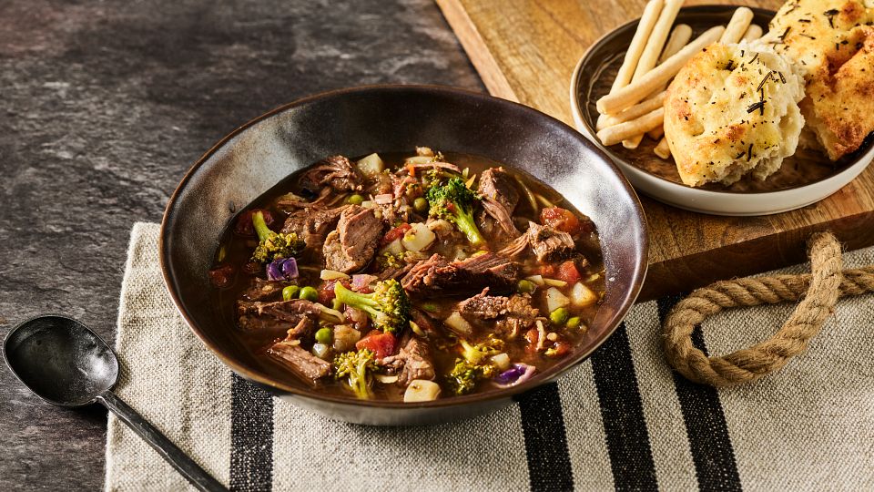 Slow Cooker Pot Roast Soup