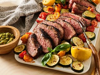 Santa Maria Tri-Tip with Pistachio Pesto