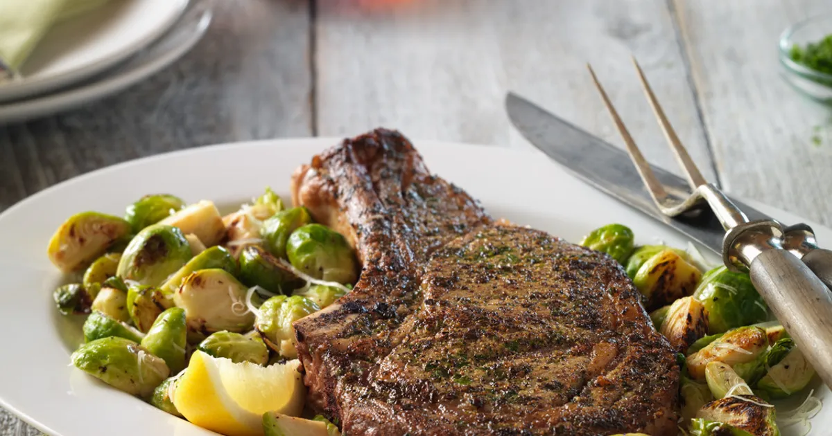 Ribeye Steak and Sautéed Brussels Sprout Skillet Dinner for Two | Beef Loving Texans | Beef Loving T