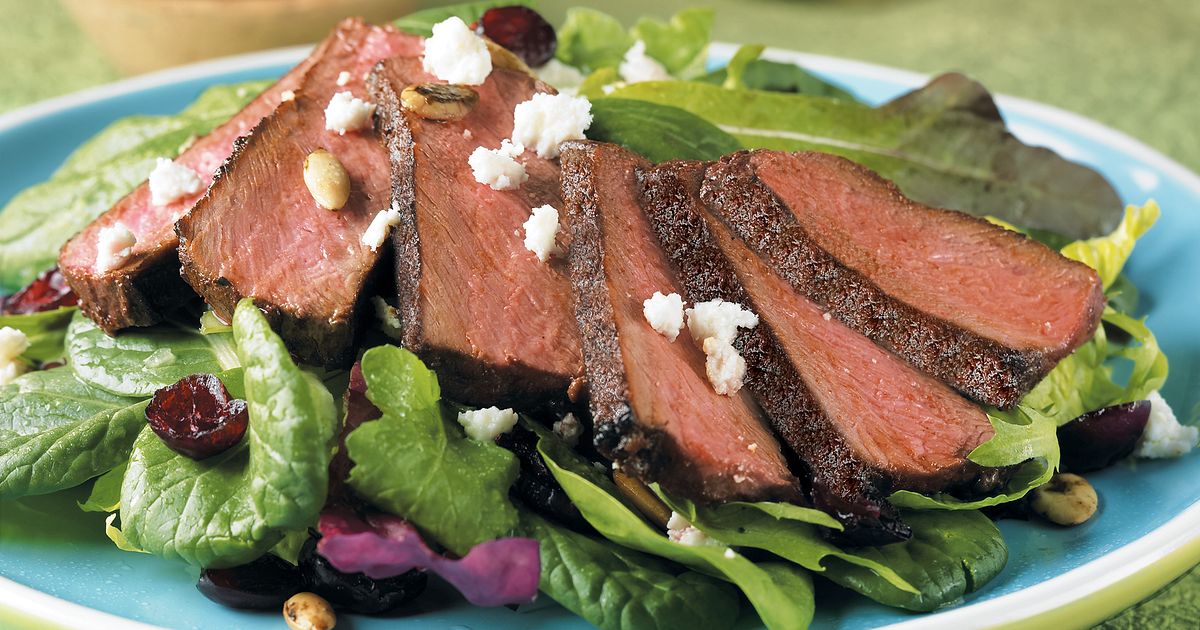 South-of-the-Border Steak Salad with Creamy Taco Dressing | Beef Loving Texans | Beef Loving Texans 