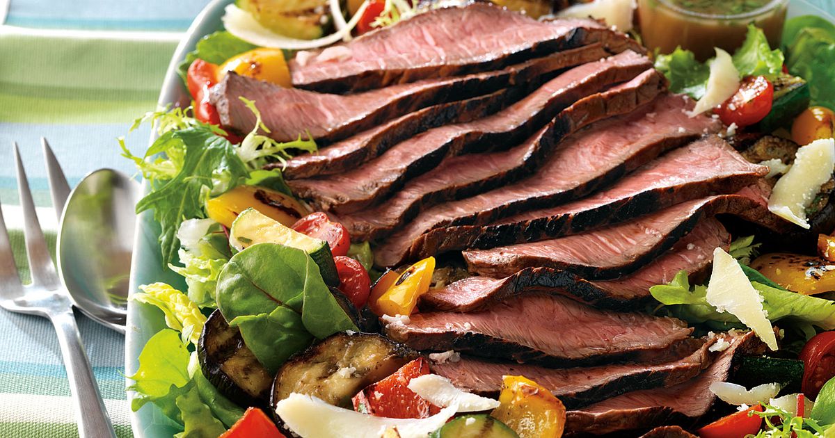 Steak and Grilled Ratatouille Salad | Beef Loving Texans | Beef Loving Texans is your one-stop infor