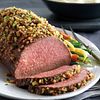 Walnut-Crusted Roast with Blue Cheese Mashed Potatoes