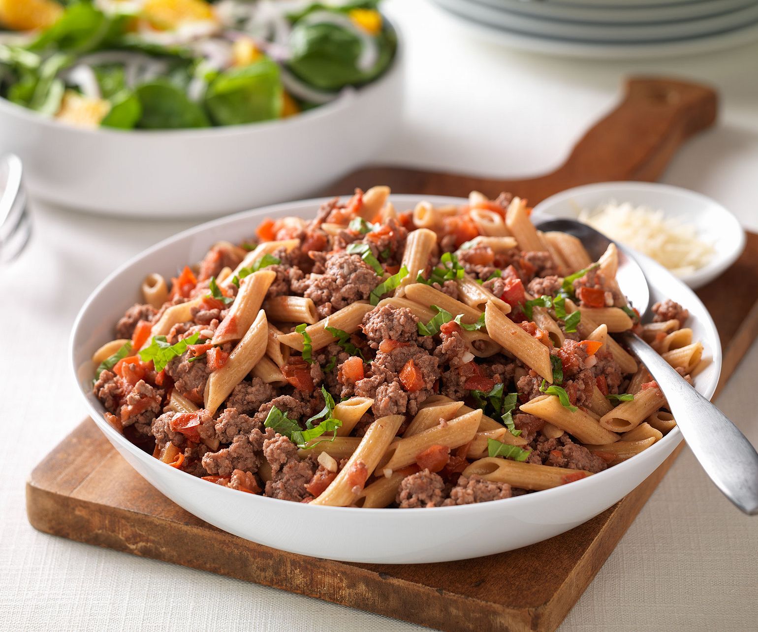 Fresh Tomato, Beef & Penne Pasta