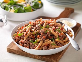 Fresh Tomato, Beef and Penne Pasta