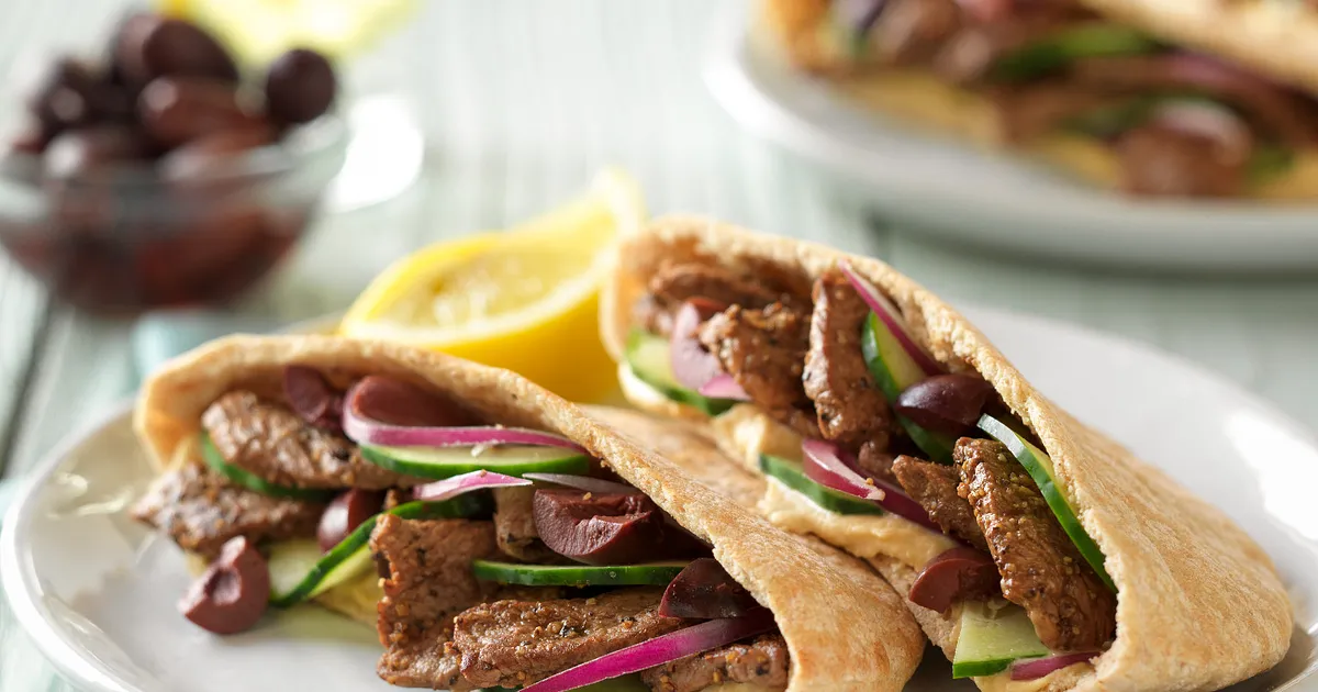 Greek-Style Beef Pita | Beef Loving Texans | Beef Loving Texans is your one-stop information center 