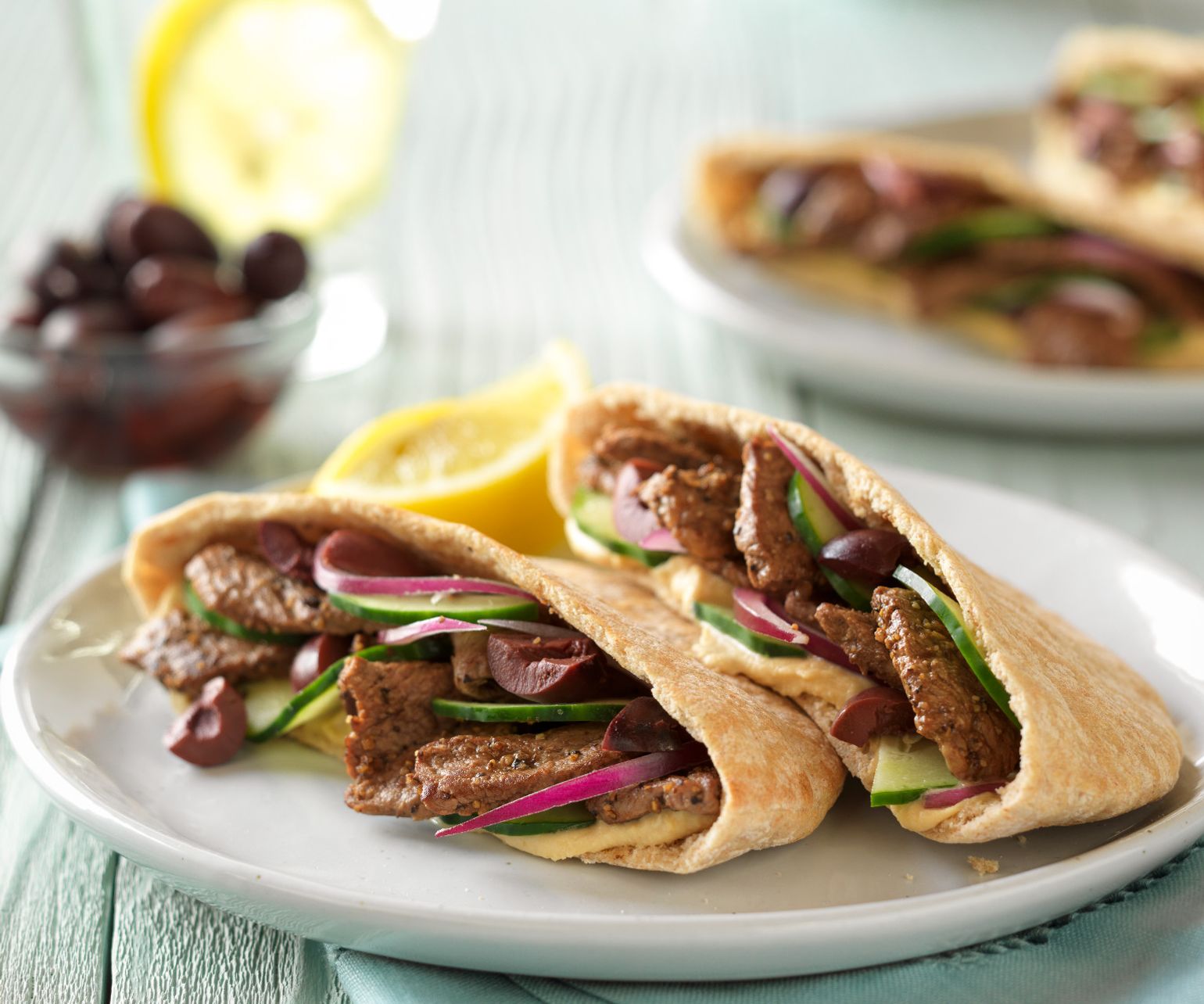 Greek-Style Beef Pita