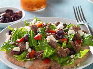 Mediterranean Beef & Salad Pita