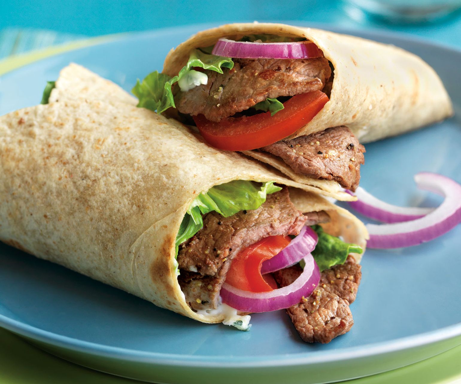 Steak and Blue Cheese Wraps