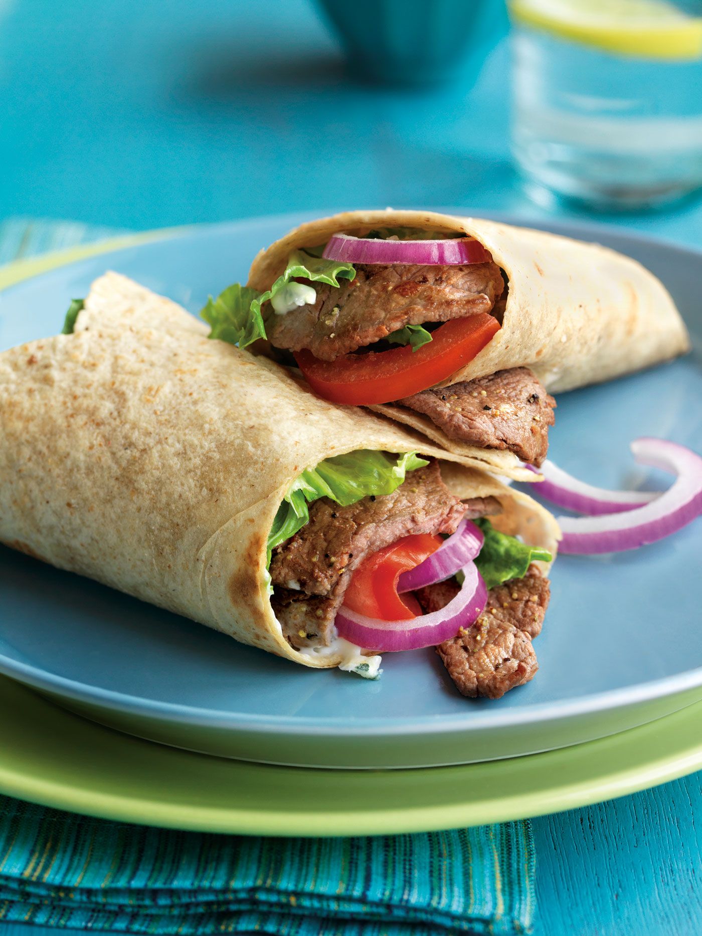 Steak and Blue Cheese Wraps