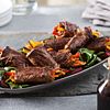 Balsamic-Glazed Skirt Steak Beef Rolls