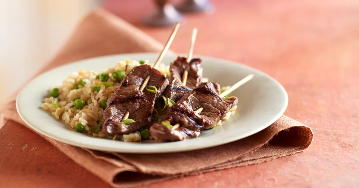 Teriyaki Steak Skewers | Beef Loving Texans | Beef Loving Texans is your one-stop information center