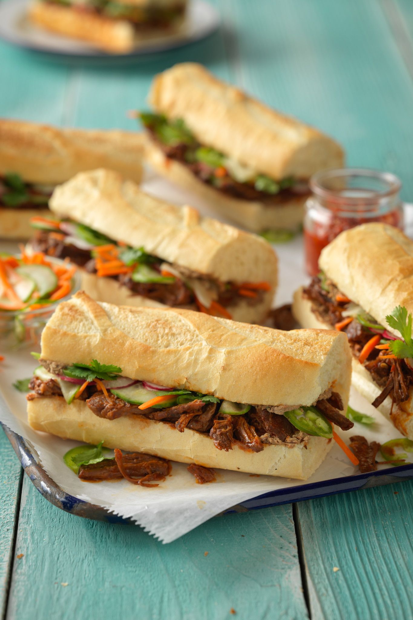 Gochujang Beef Banh Mi Sandwiches Beef Loving Texans