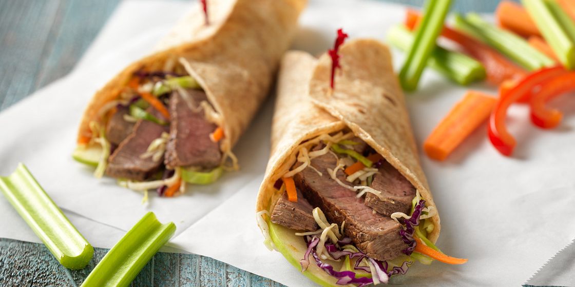 Saucy Beef Wraps