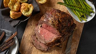 Beef Rib Roast with Yorkshire Pudding