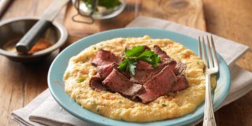 Cajun Style Steak and Grits