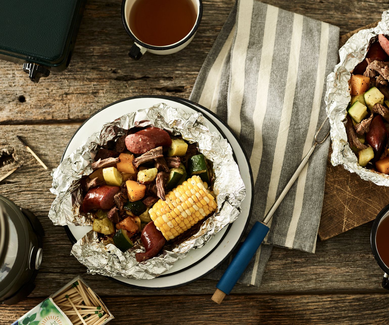 Foil Packet Beef and Vegetable Meal