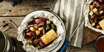 Foil Packet Beef and Vegetable Meal
