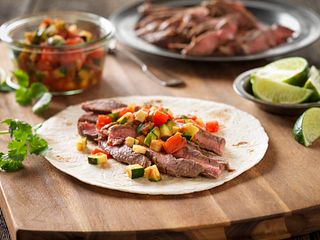 Quick Beef Fajitas with Pico De Gallo