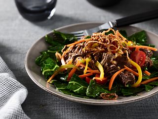 Thai-Braised Beef Shanks and Fresh Pickled Vegetable Salad