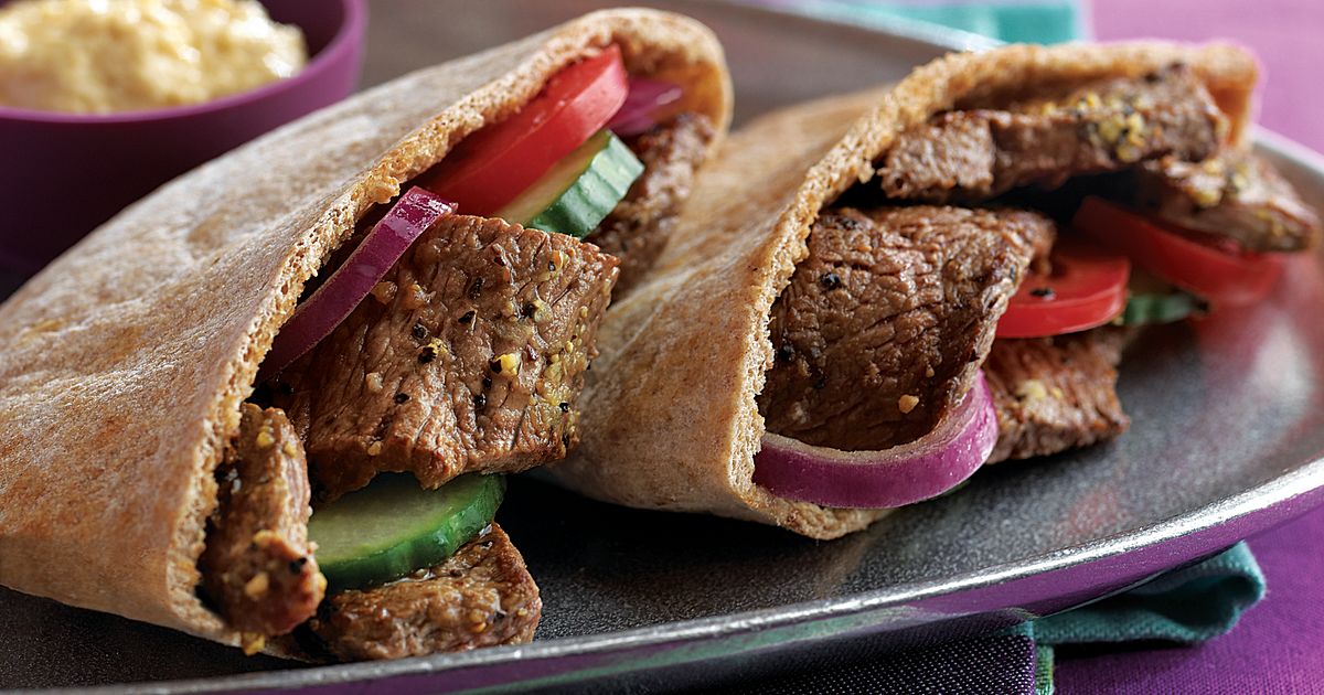 Mediterranean Beef Pitas | Beef Loving Texans | Beef Loving Texans is ...