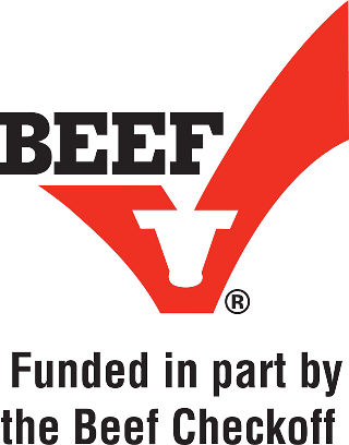 Beef Checkoff Logo - Funded in Part by the Beef Checkoff